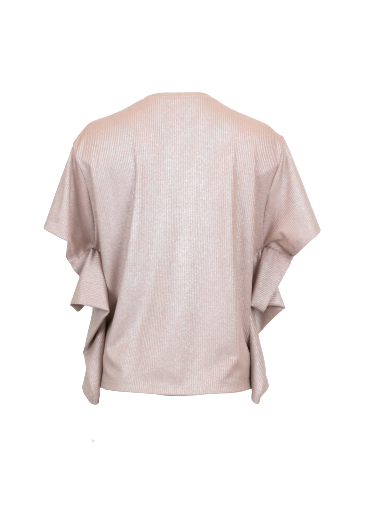 Signature Pink Shimmery Top with Butterfly Sleeves