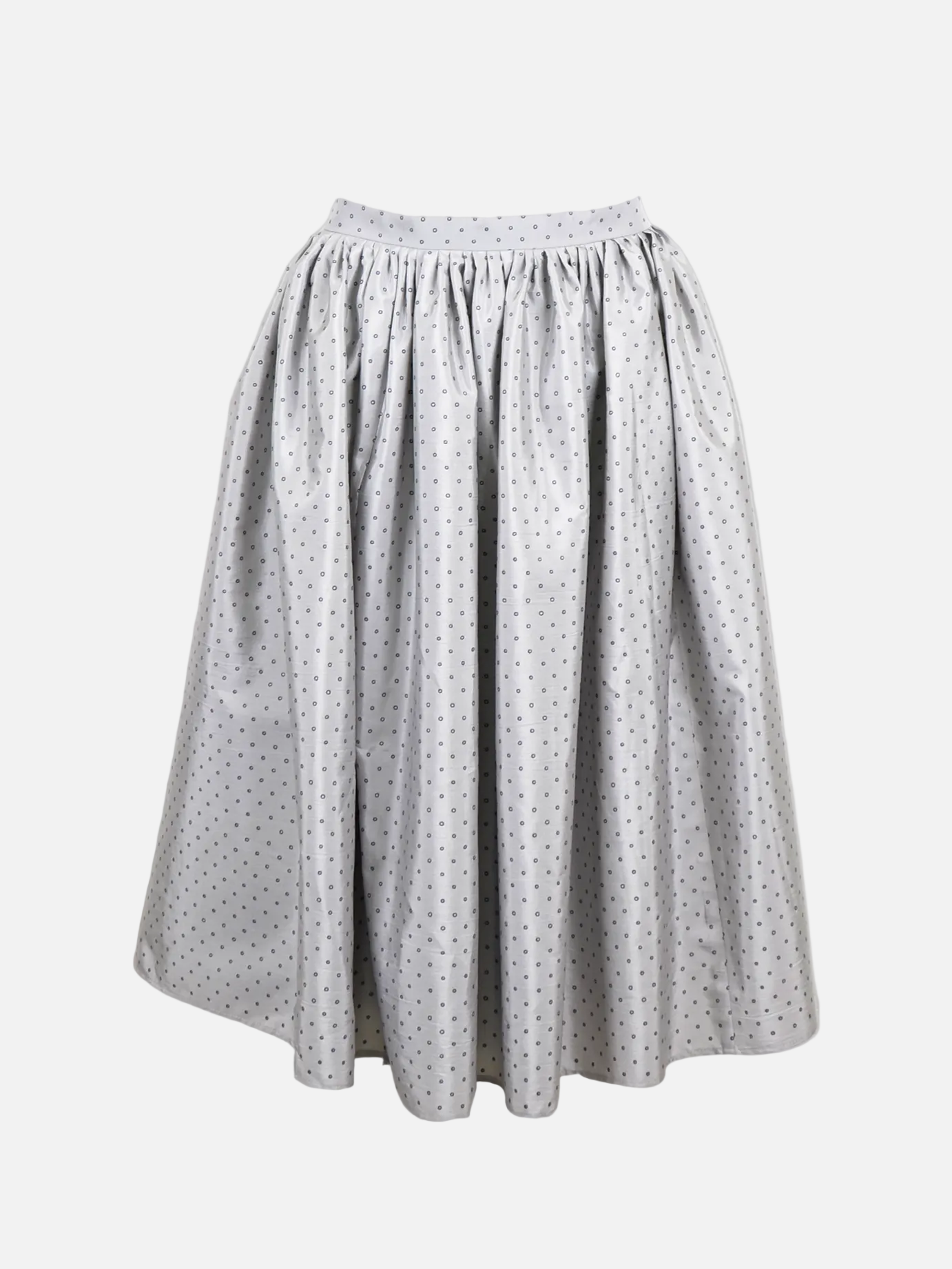 Silk Polka Dot Skirt