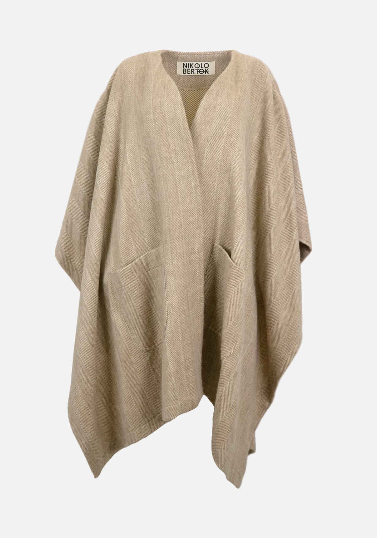 Cashmere Herringbone Overcoat