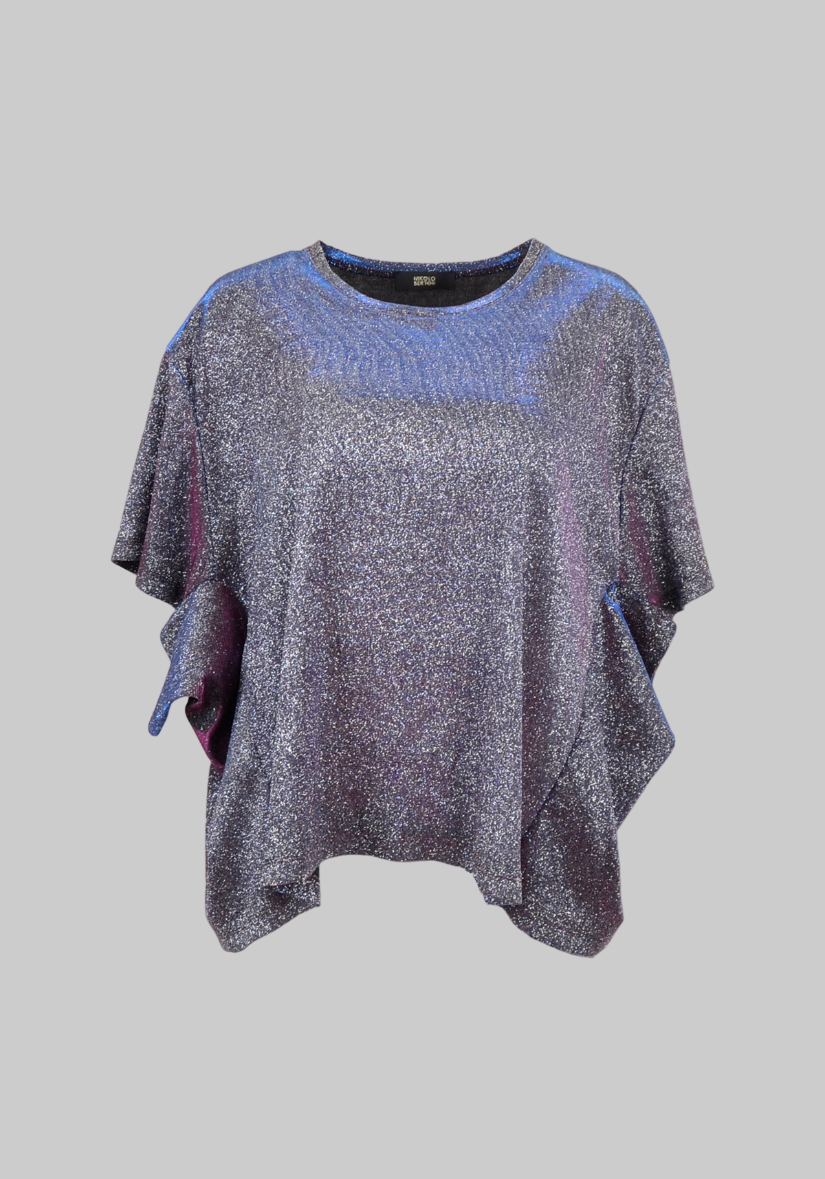 Signature Iridescent top with Butterfly Sleeves