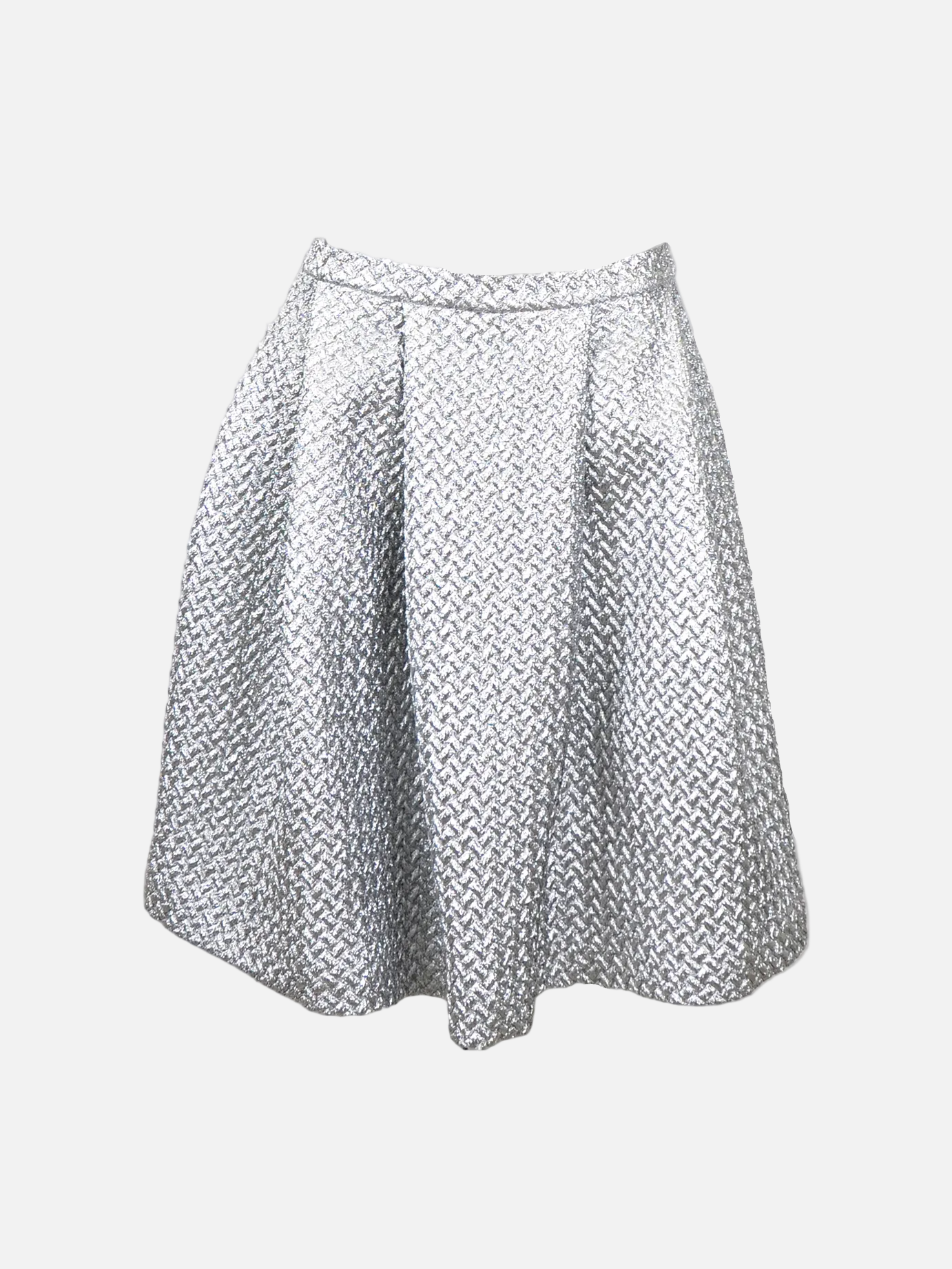 Metallic Chevron Skirt