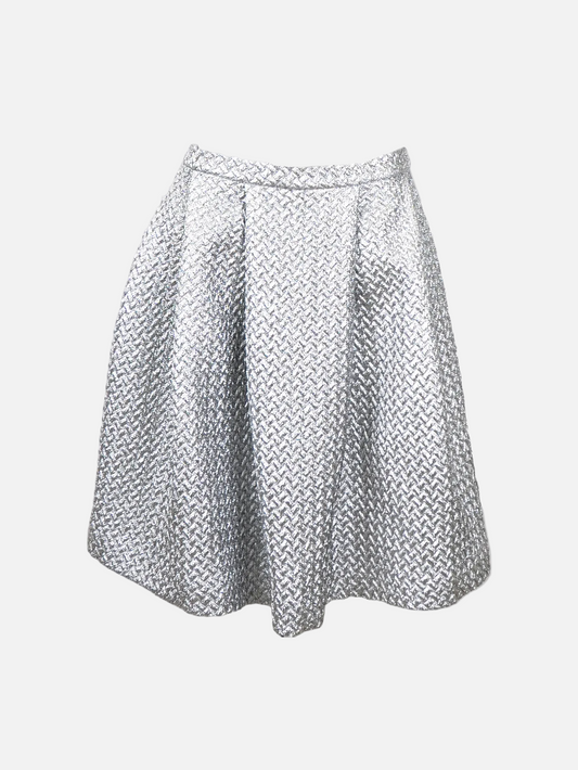 Metallic Chevron Skirt