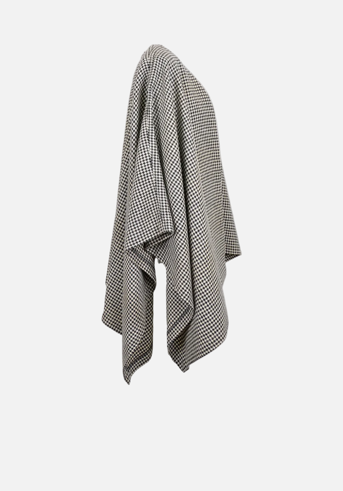 Scottish Wool Houndstooth Overcoat