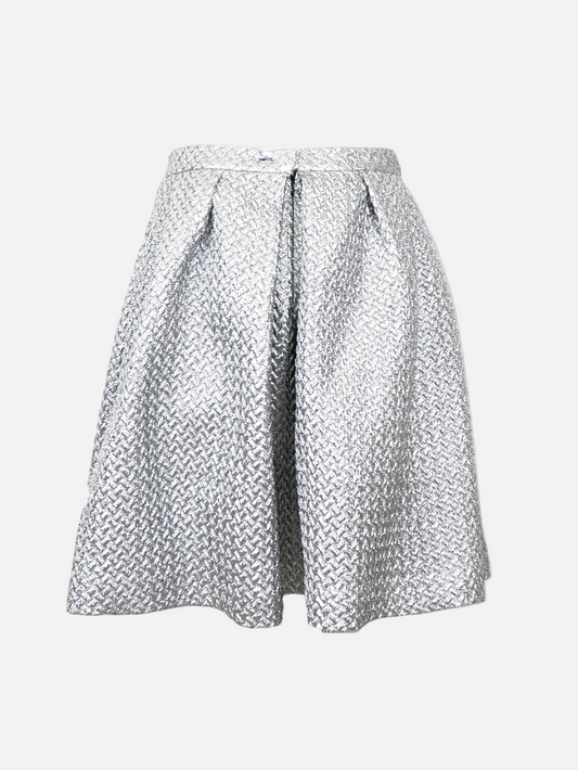 Metallic Chevron Skirt