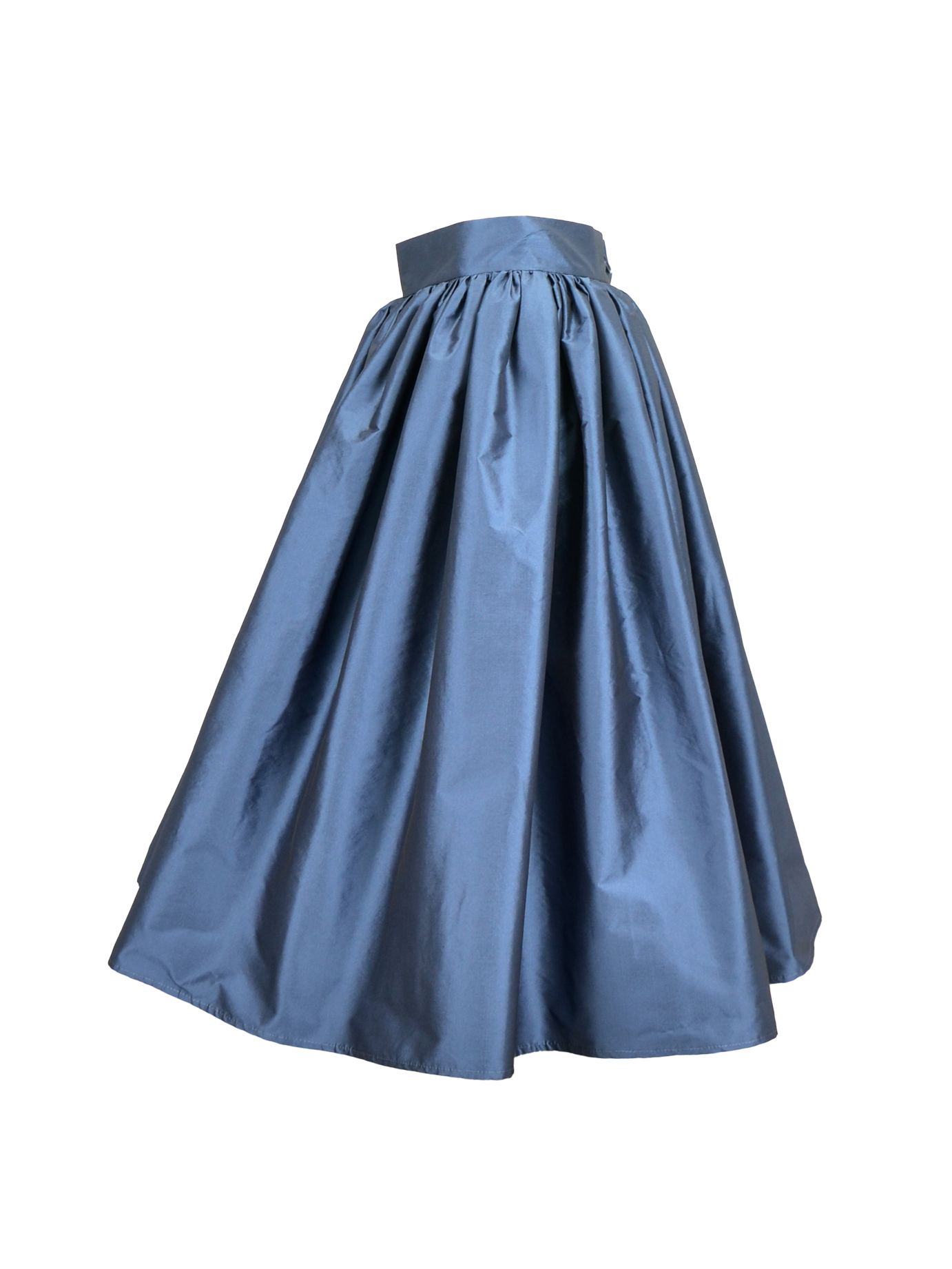 Midnight Blue Silk Taffeta Skirt