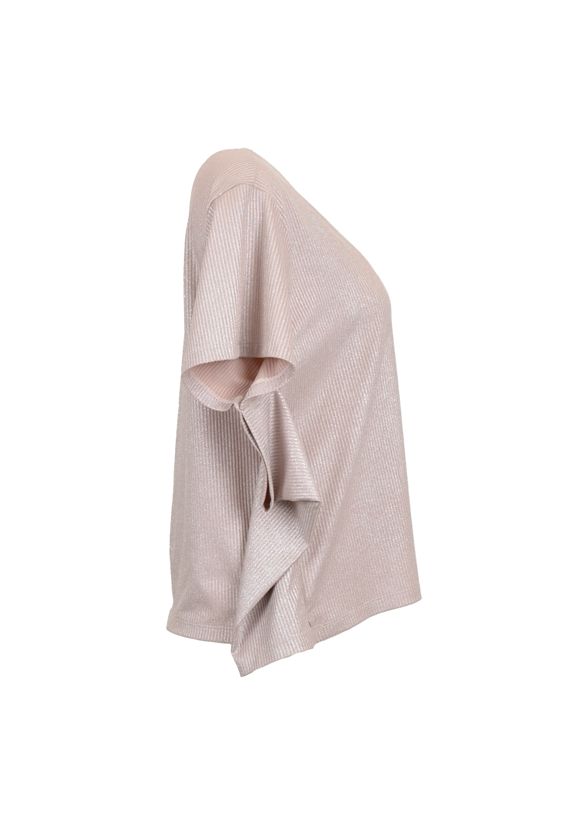 Signature Pink Shimmery Top with Butterfly Sleeves