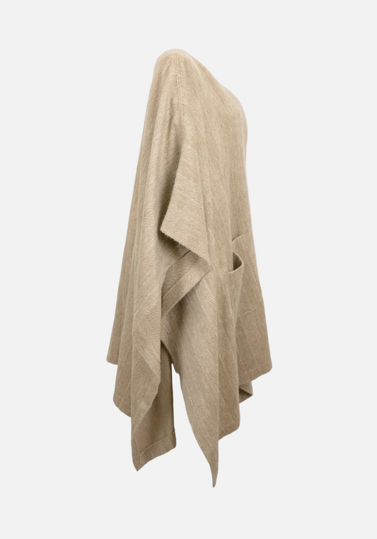 Cashmere Herringbone Overcoat