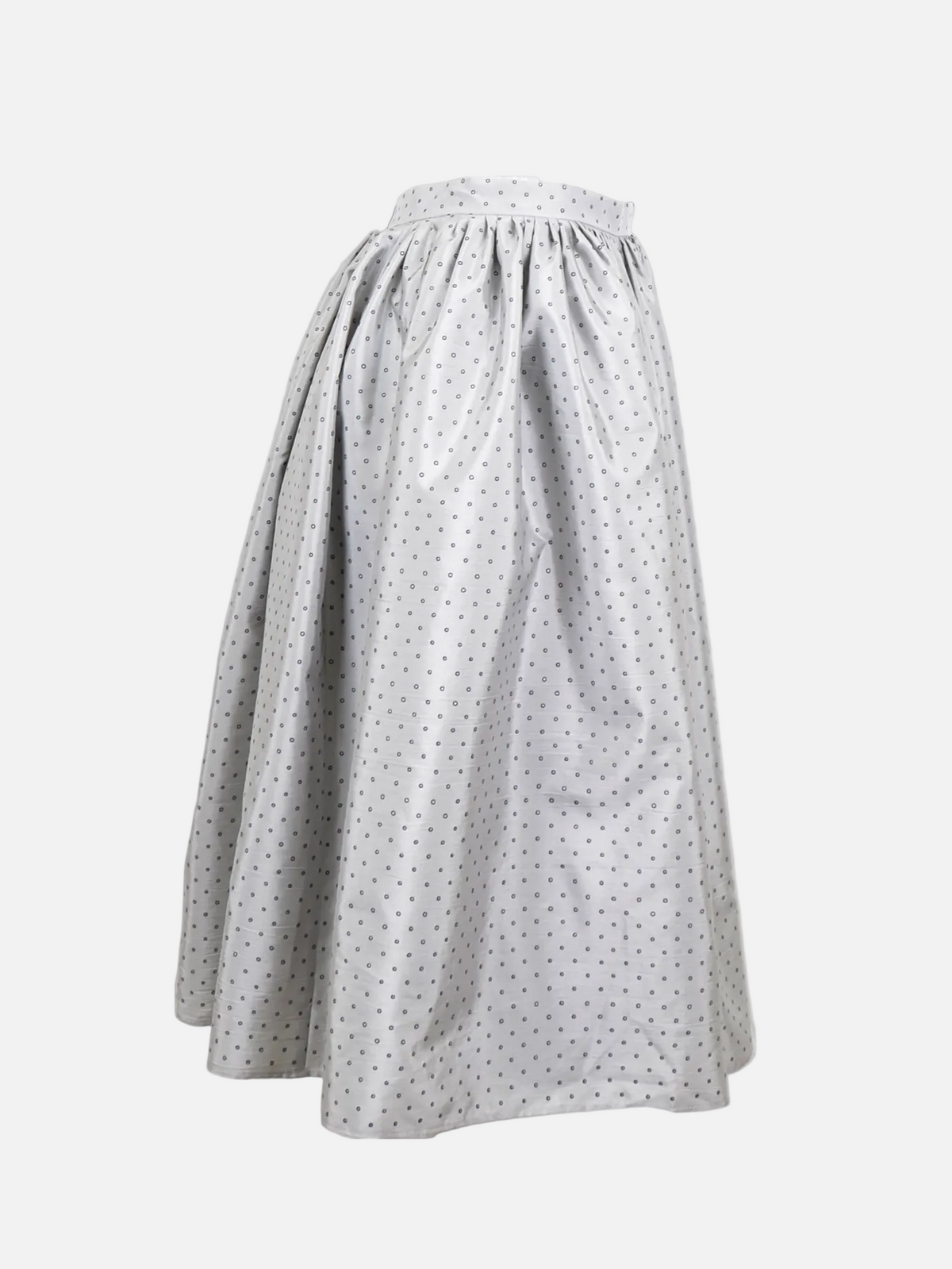 Silk Polka Dot Skirt