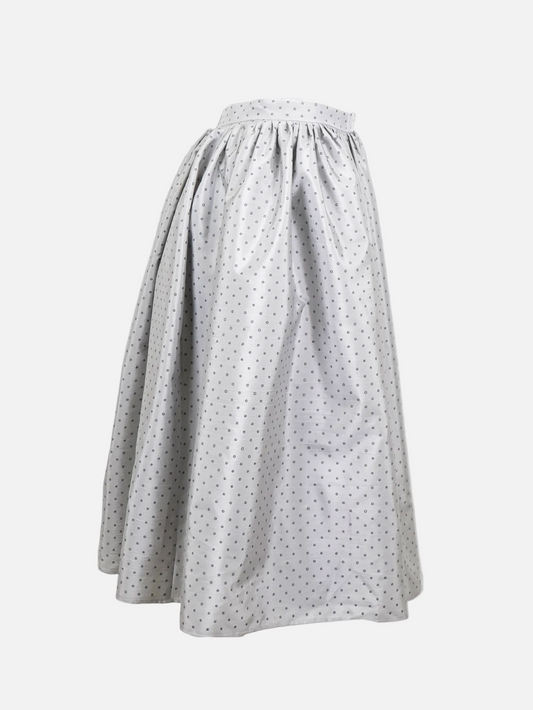 Silk Polka Dot Skirt