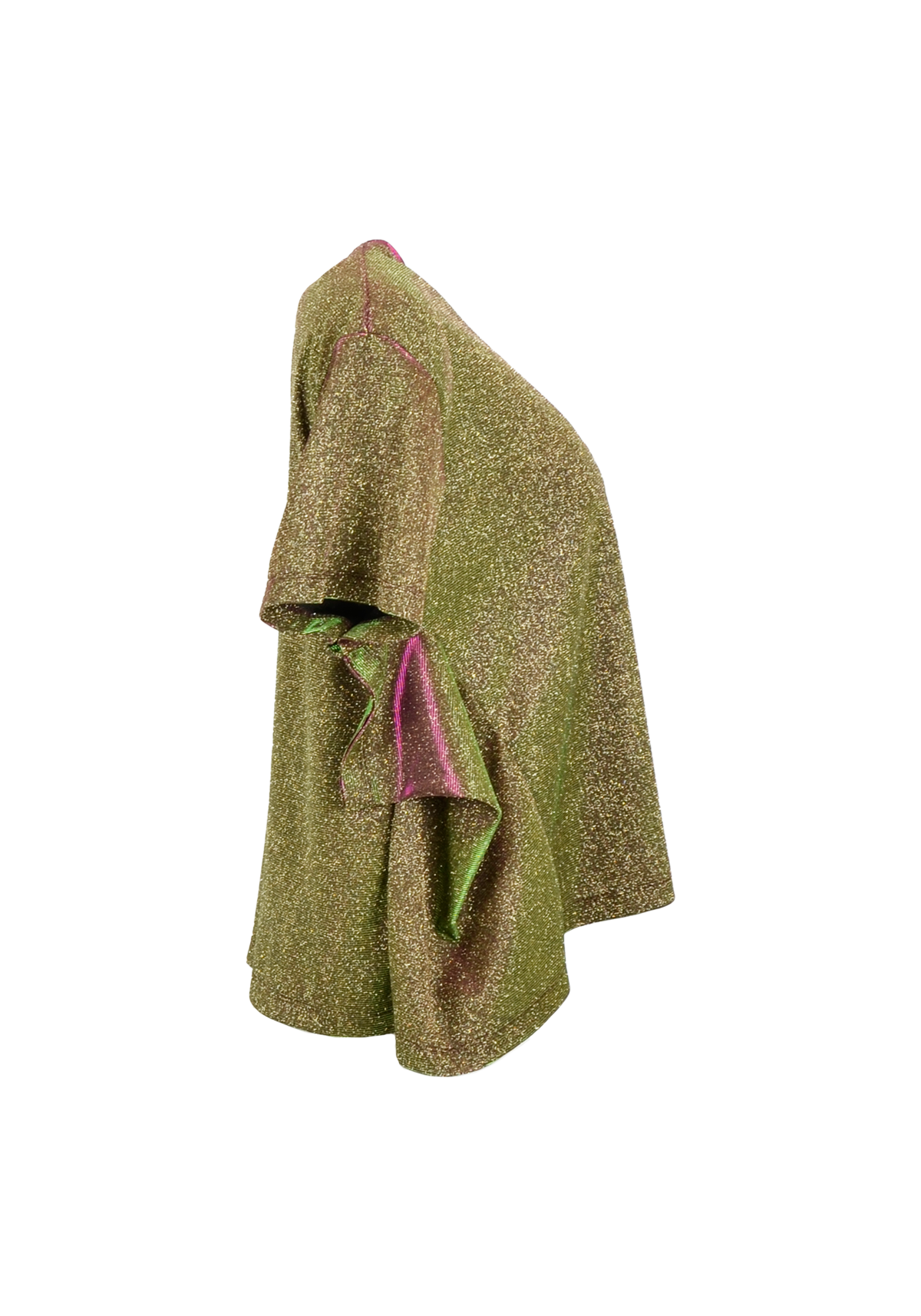 Signature Iridescent top with Butterfly Sleeves