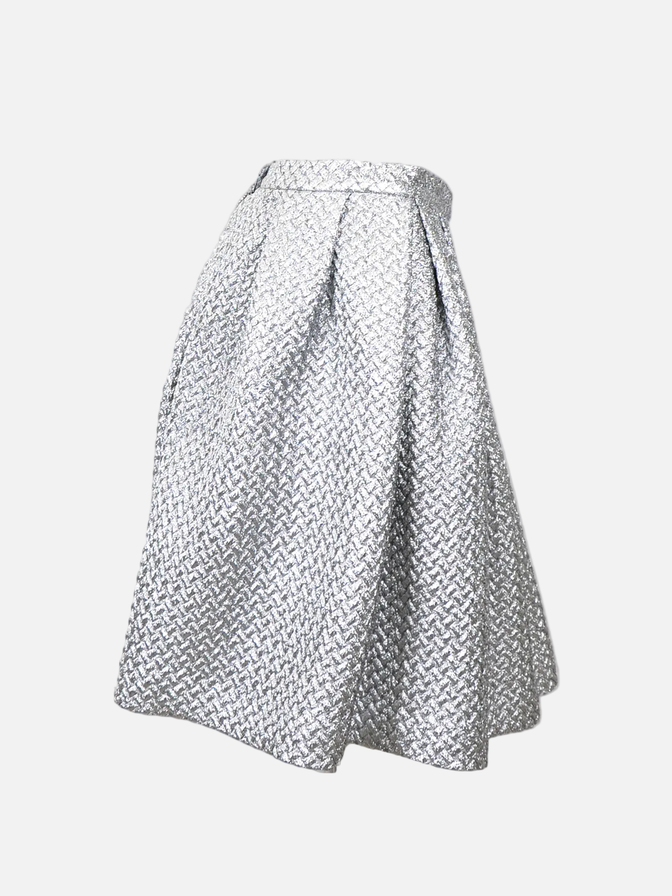 Metallic Chevron Skirt