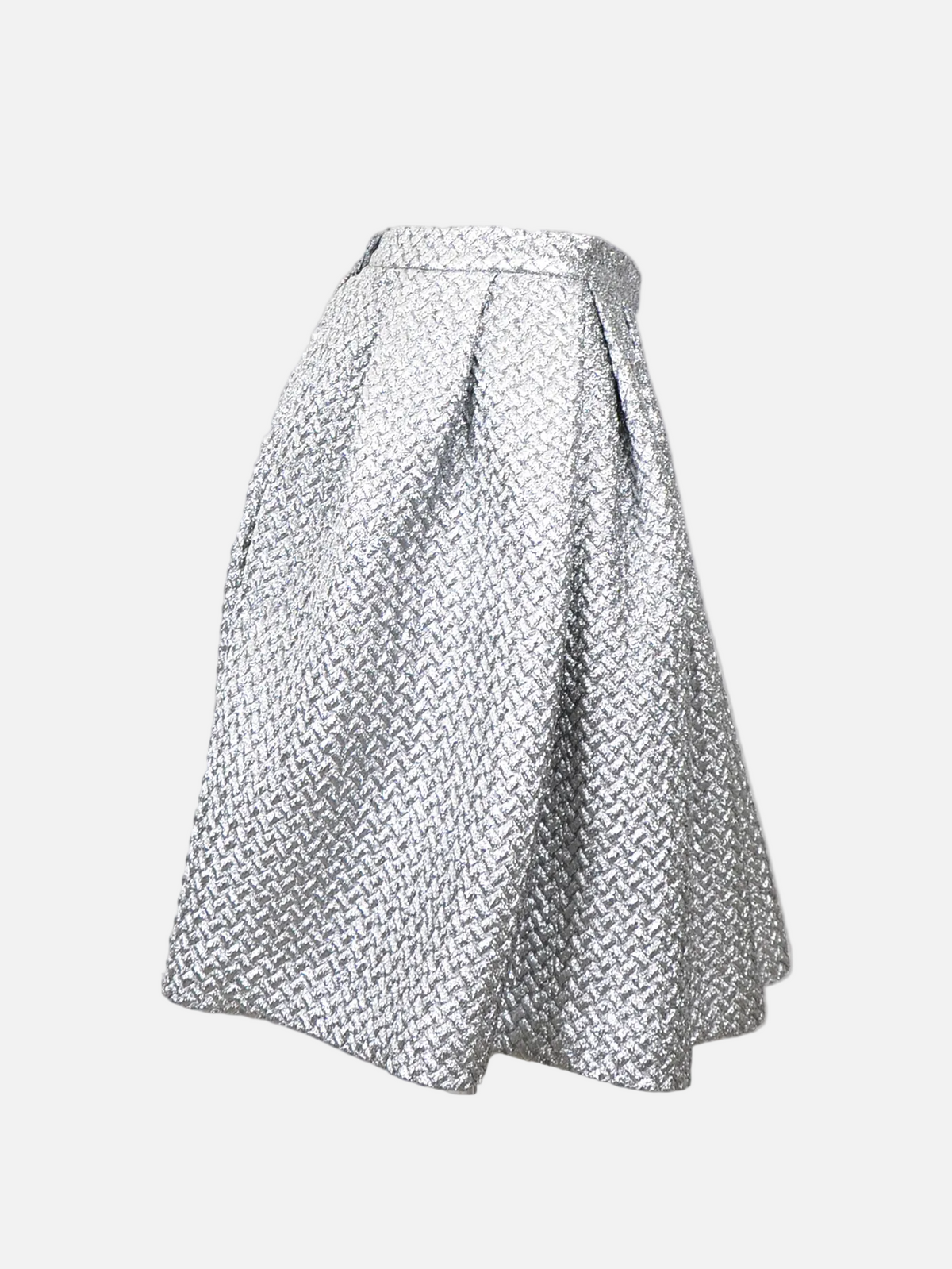 Metallic Chevron Skirt