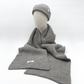Merino Wool Scarf In Dove Grey