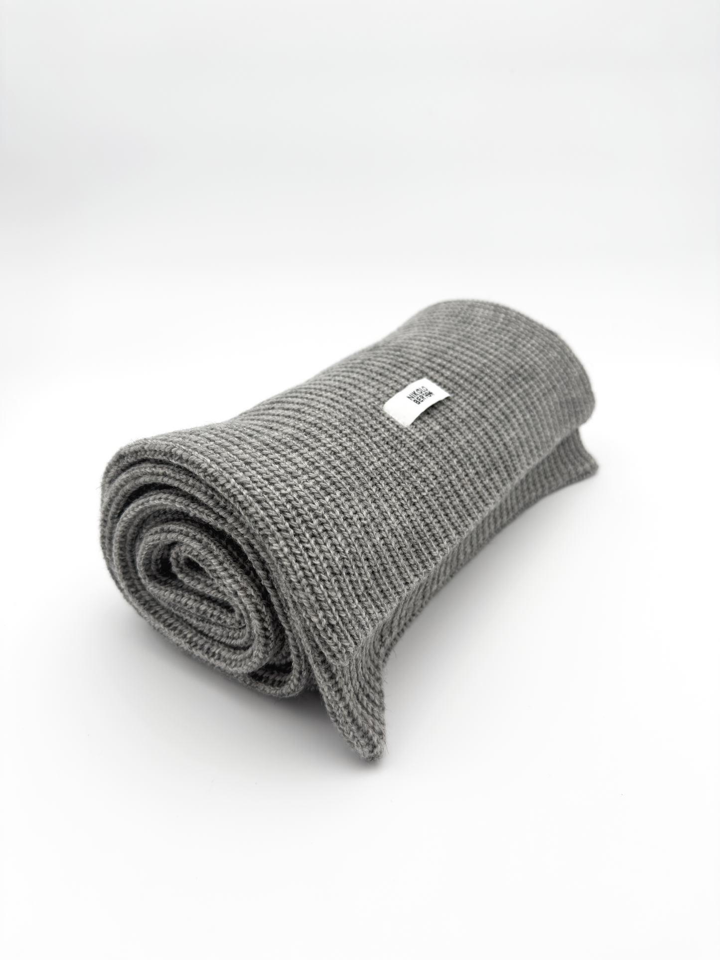 Merino Wool Scarf In Dove Grey