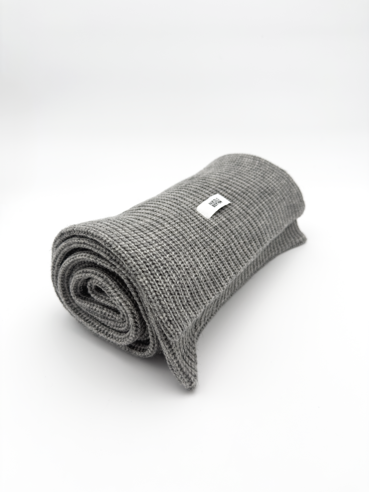 Merino Wool Scarf In Dove Grey