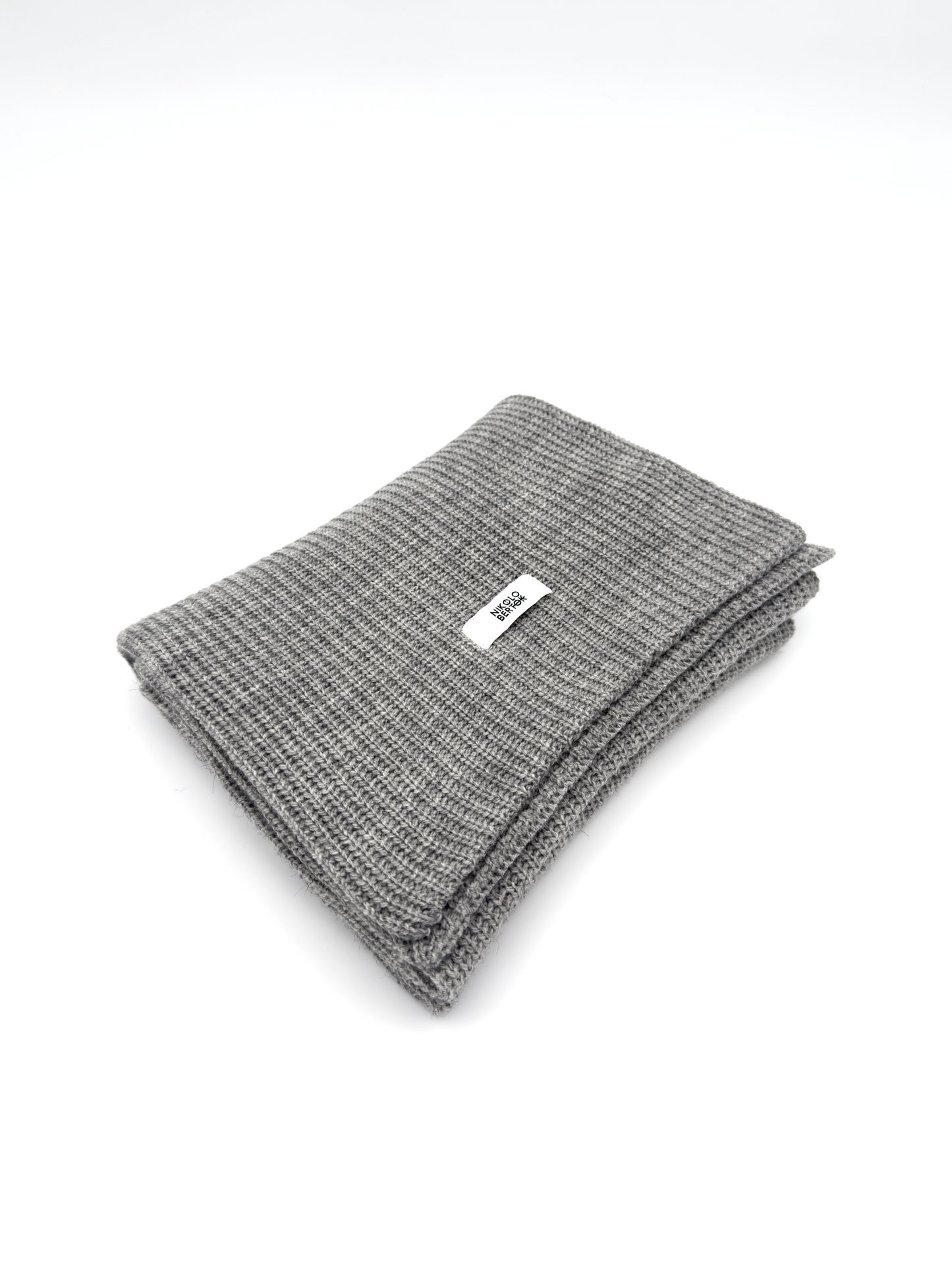 Merino Wool Scarf In Dove Grey