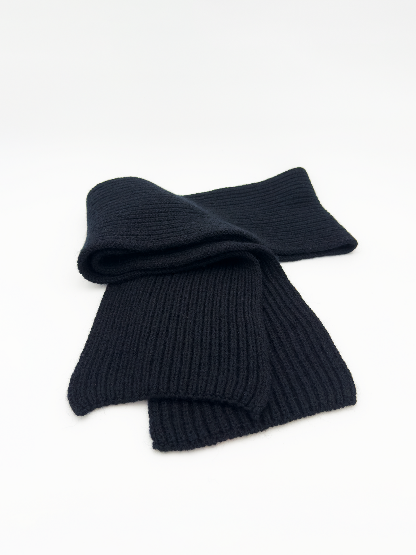 Wool Scarf In Black