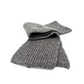 Wool Scarf In Speckled Grey