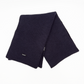 Merino Wool Scarf In Midnight Blue