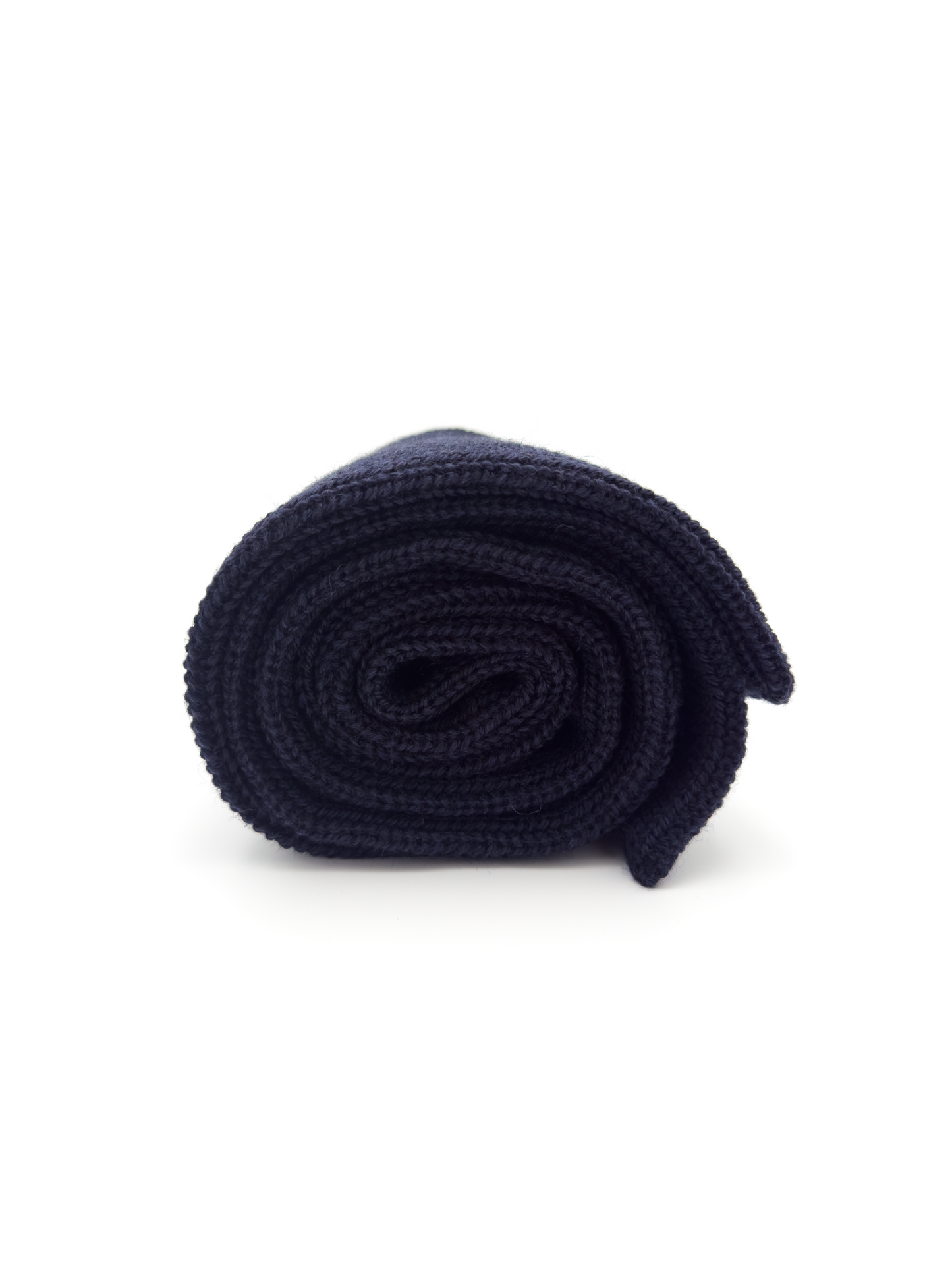Merino Wool Scarf In Midnight Blue