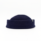 Merino Wool Beanie Hat In Midnight Blue