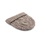Wool Cable Knit Beanie Hat In Natural Oat
