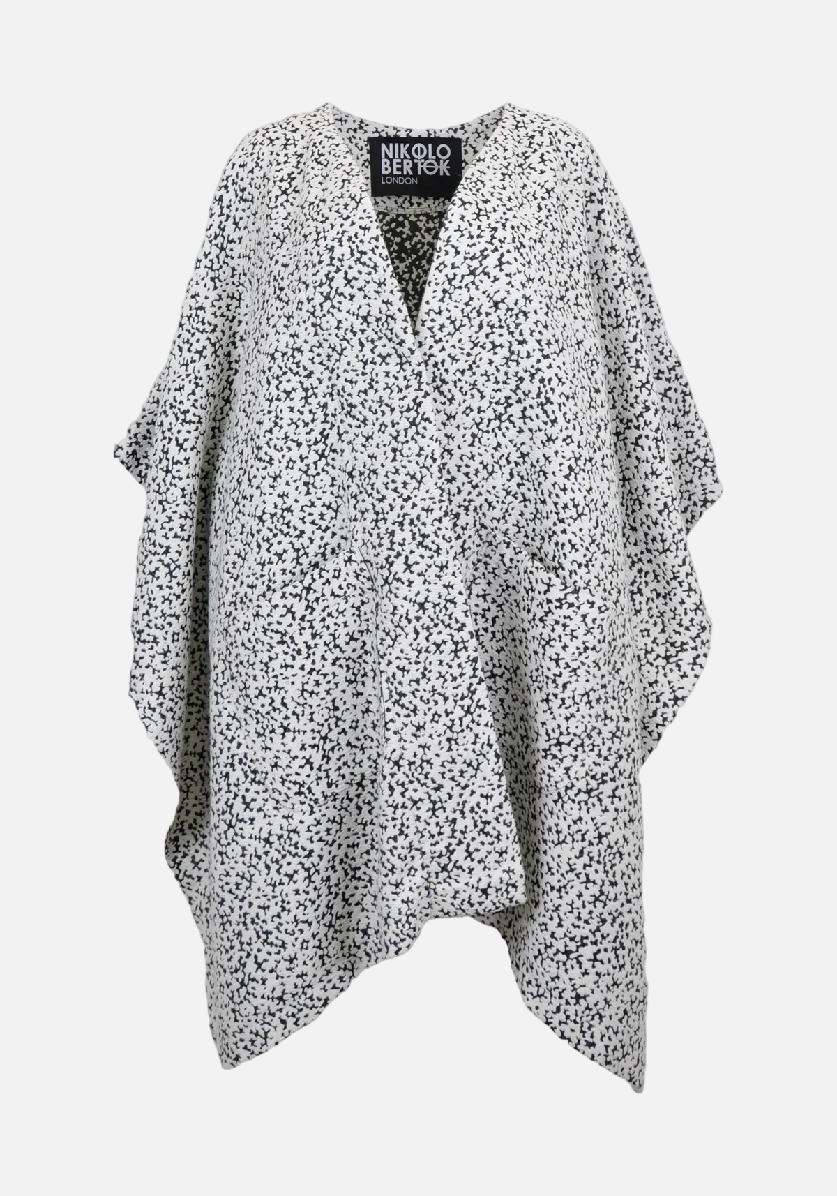 Wool-Blend Speckle Overcoat