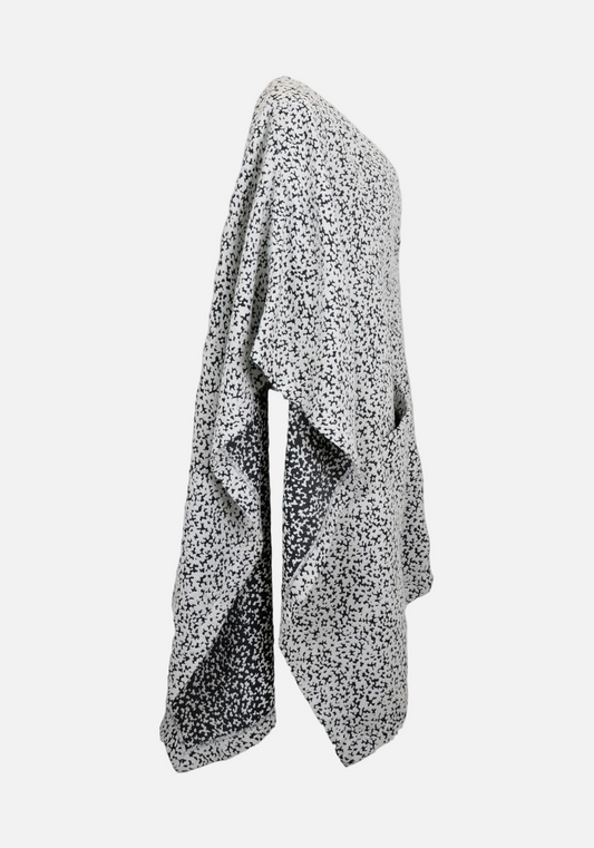 Wool-Blend Speckle Overcoat