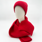 Wool Beanie Hat In Cardinal Red