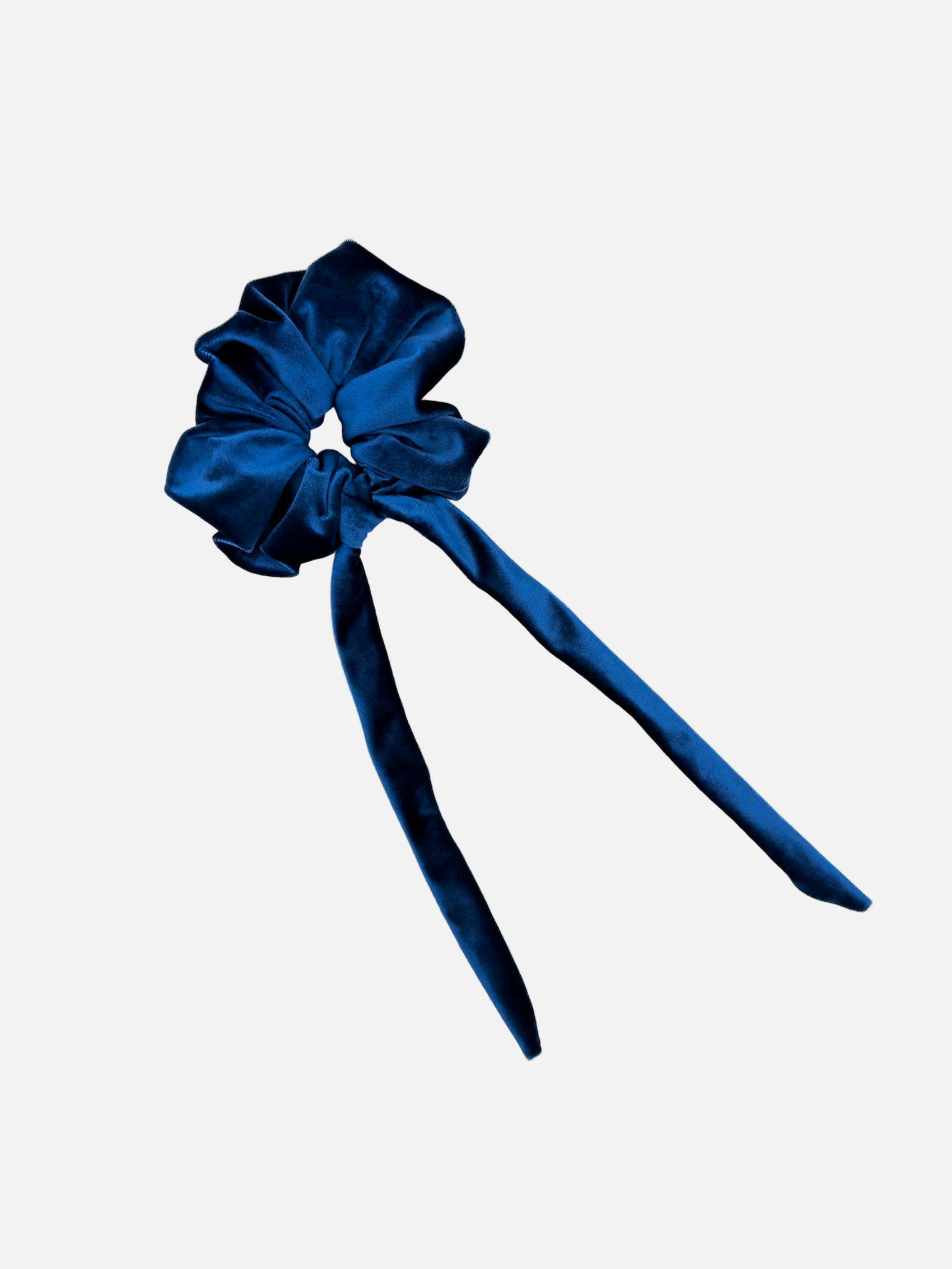 Scrunchie In Royal Blue Knot Tail