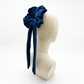 Scrunchie In Royal Blue Knot Tail
