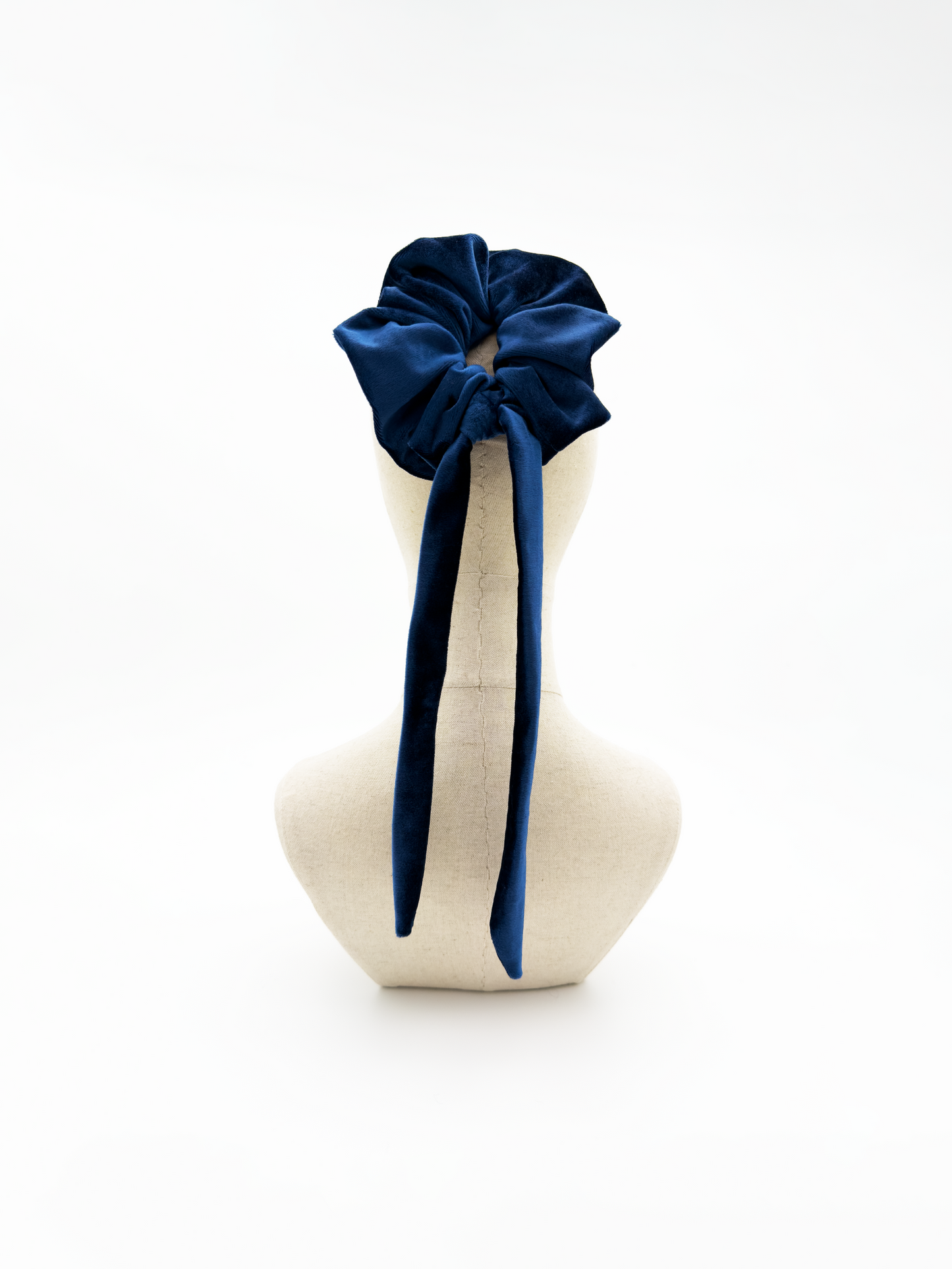 Scrunchie In Royal Blue Knot Tail