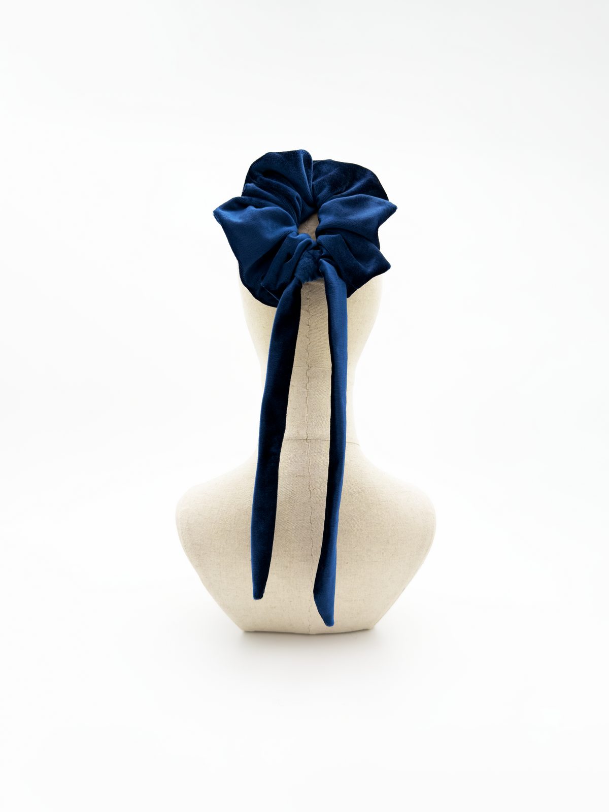 Scrunchie In Royal Blue Knot Tail