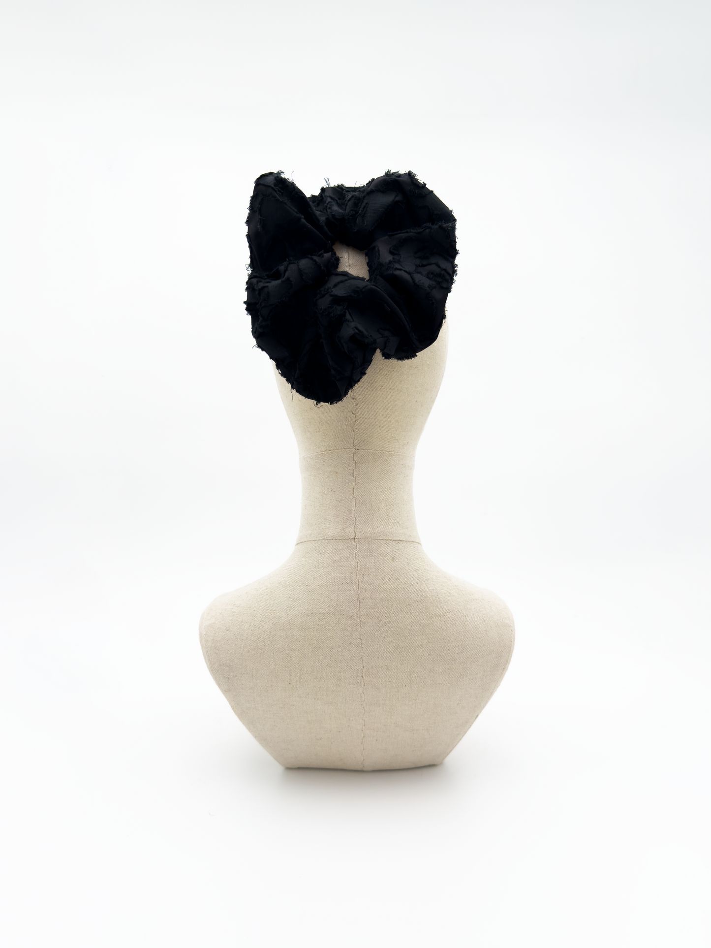 Scrunchie In Black Devore