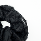 Scrunchie In Black Devore