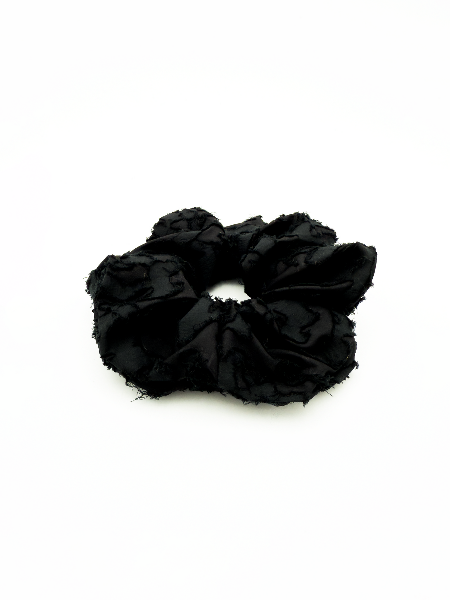 Scrunchie In Black Devore