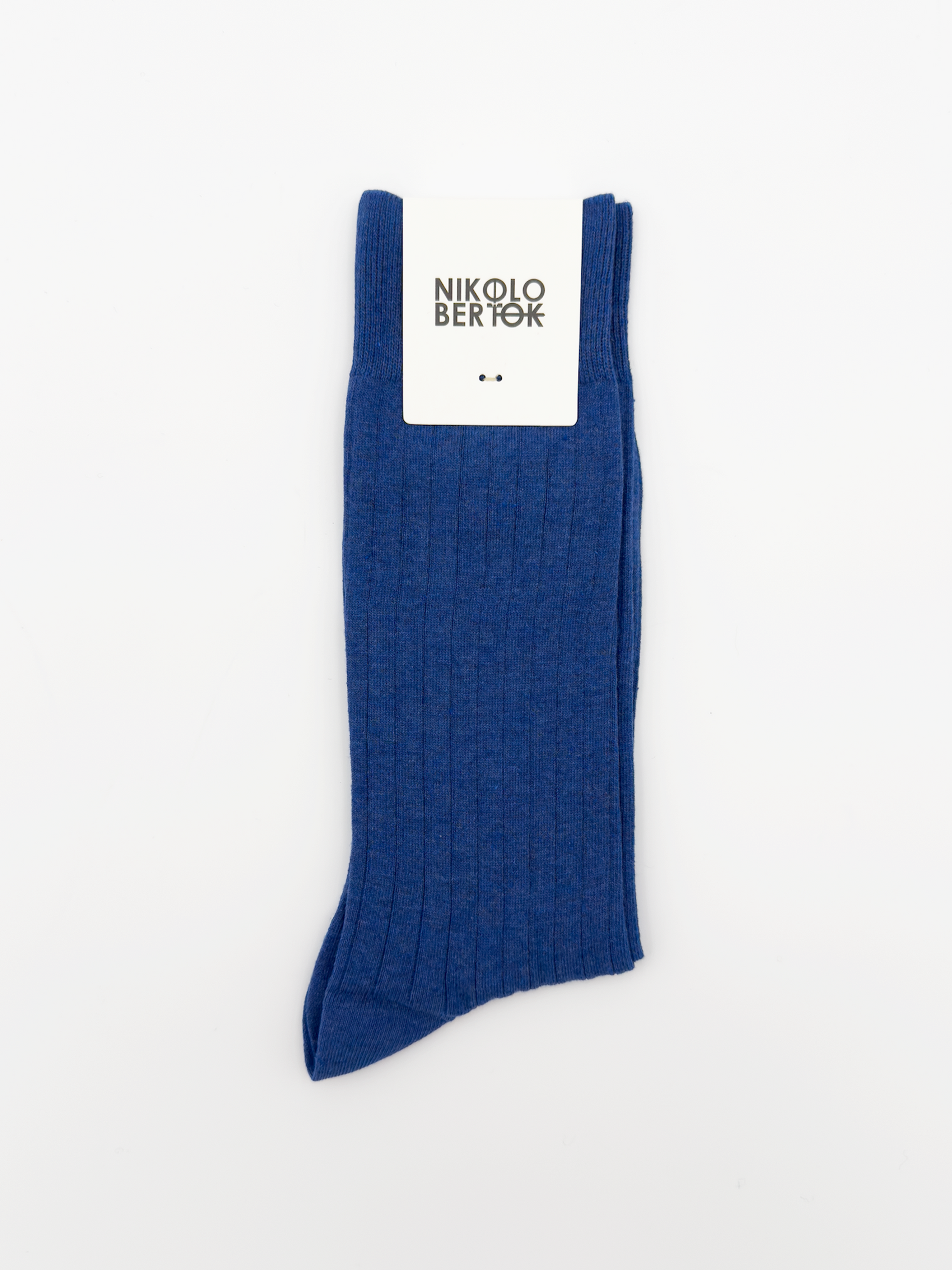 Ribbed Socks in Vintage Heather Blue