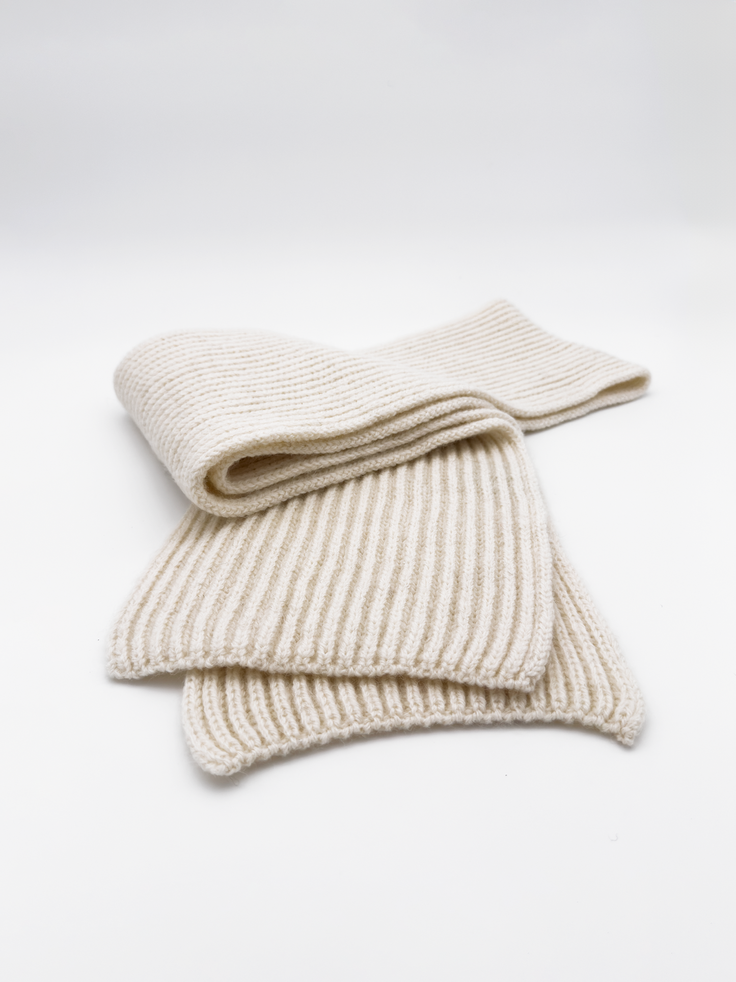 Wool Scarf In Alabaster